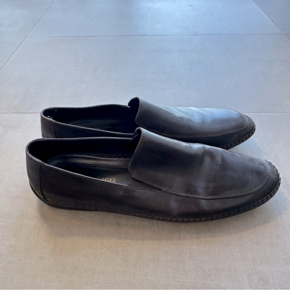 Bruno Magli Brown Leather Moccasin Drivers - 13 - Picture 4 of 8